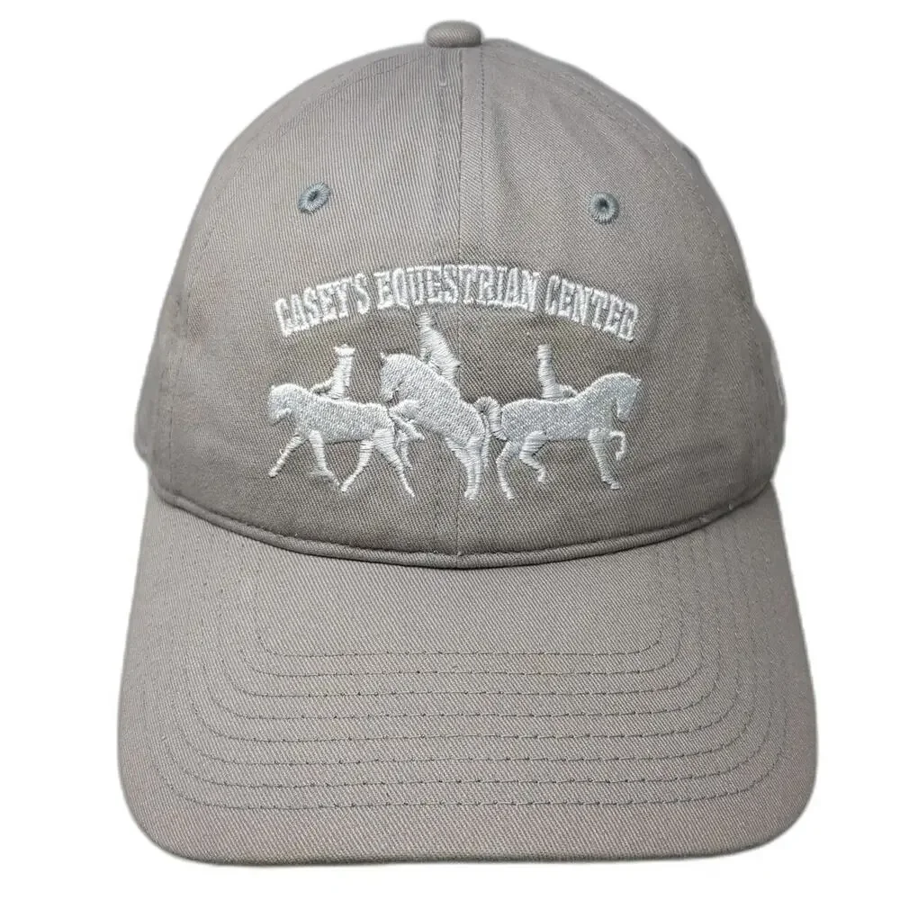 Under Armour Baseball Cap Gray One Size Casey's Equestrian Center Slideback Hat